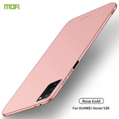 Wewoo Coque Pour Huawei Honor V30 Frosted PC Ultra-mince Hard Case Rose Gold