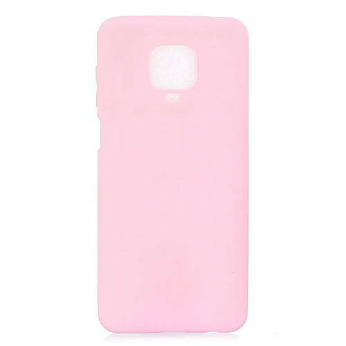 Coque en TPU couleur bonbon souple rose pour votre Xiaomi Redmi Note 9S/9 Pro/9 Pro Max