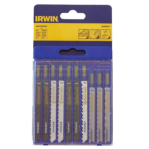 Irwin Set de 10 Lames de scies sauteuses de 10505817