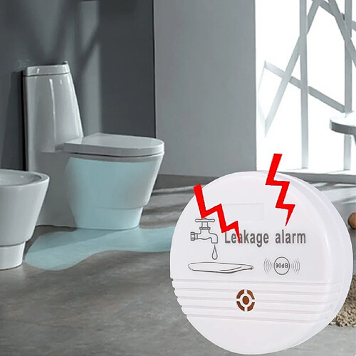 Wewoo Alarme de fuite de l'eau de volume du capteur 85dB de détecteur de d'eau de 360 degrés pour la cuisine à la maison, toilette, plancher