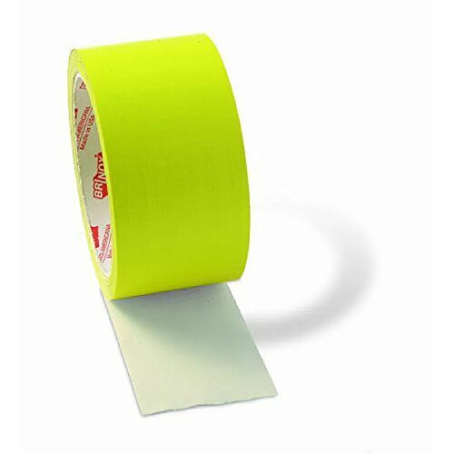 BRINOX b61110a-Duct Tape 50mm x 10m couleur jaune fluorescent