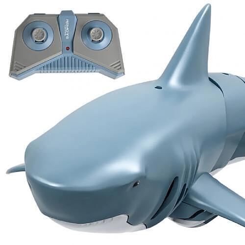 Universal 2.4G Electric Simulation Shark Remote Control(Bleu)