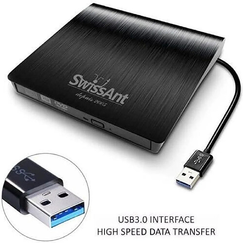 NC Slim USB 3.0 externe DVD RW Graveur de CD Lecteur Graveur Lecteur Lecteur pour PC portable