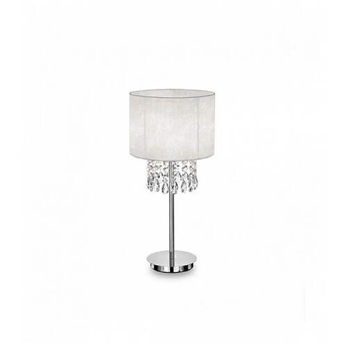 Ideal Lux Lampe de table Blanche en cristal OPERA 1 ampoule