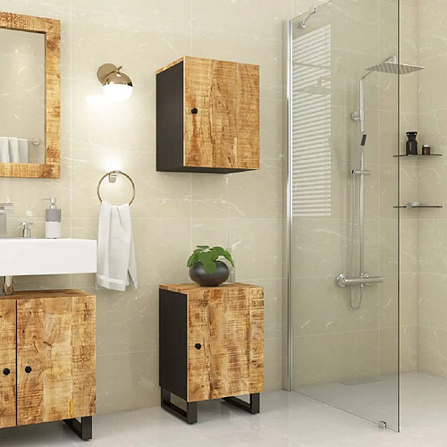 vidaXL Armoire de salle de bain 38x33x58 cm bois massif de manguier