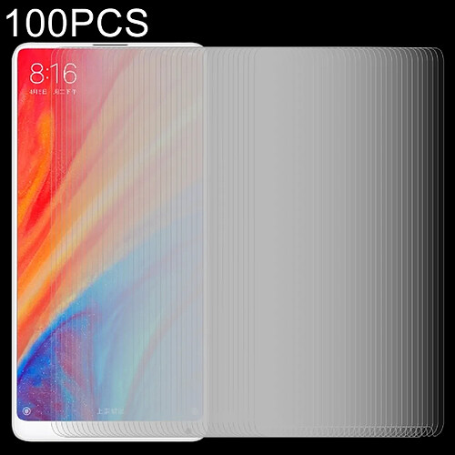 Wewoo Verre trempé 100 PCS pour Xiaomi Mi Mélange 2s 0.26mm 9H Surface Dureté 2.5D Antidéflagrant Film d'Écran