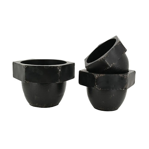 Aubry Gaspard Cache-pots en métal (Lot de 3).