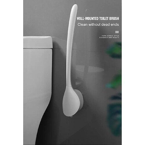 Universal Porte brosse toilette en silicone brosse de nettoyage douce murale outils de nettoyage de sol maison accessoires de toilette ensemble porte brosse toilette