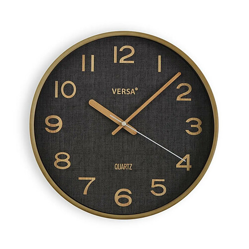 Horloge Murale Versa Bleu foncé Plastique (4,8 x 31 x 31 cm)