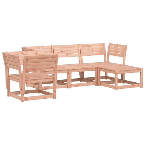 Maison Chic Salon de jardin 5 pcs | Ensemble de Table et chaises | Mobilier d'Extérieur bois massif douglas -GKD31826