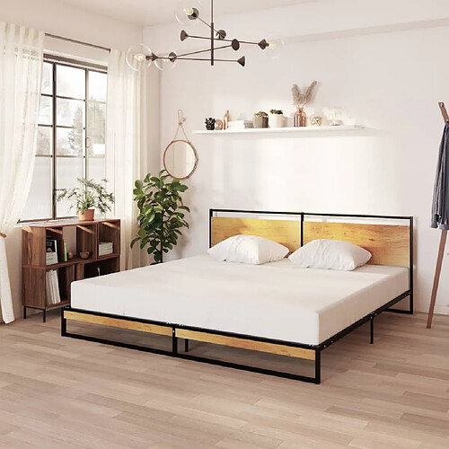 vidaXL Cadre de lit sans matelas métal 200x200 cm