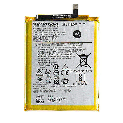 Batterie de remplacement de batterie originale Motorola HE50 5000mAh pour Moto E4 Plus