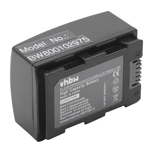 Vhbw Batterie LI-ION pour SAMSUNG SMX-F50, HMX-F50BN, SMX-F50BP, HMX-F90, SMX-F54, HMX-H305, HMX-H304, HMX-H300, HMX-H300BN etc. remplace IA-BP105R