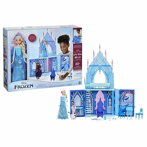 Ludendo Disney La Reine des neiges 2 : Palais de glace d'Elsa avec poupées Elsa et Olaf