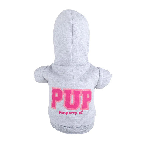 Dogi Sweat à capuche pour chien Pup - Taille L - Gris