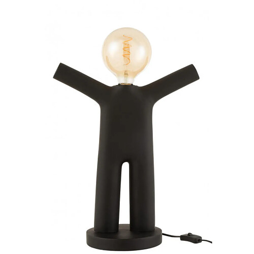 Dansmamaison Lampe P'Tit Maurice Resine Noir