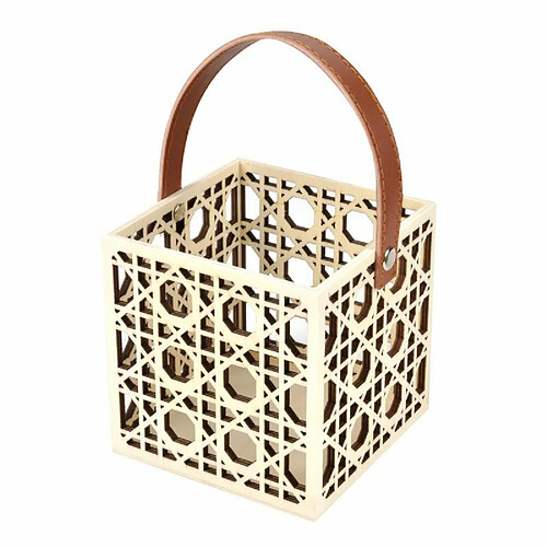 Paris Prix Panier Avec Anse Souple Cannage 10cm Naturel