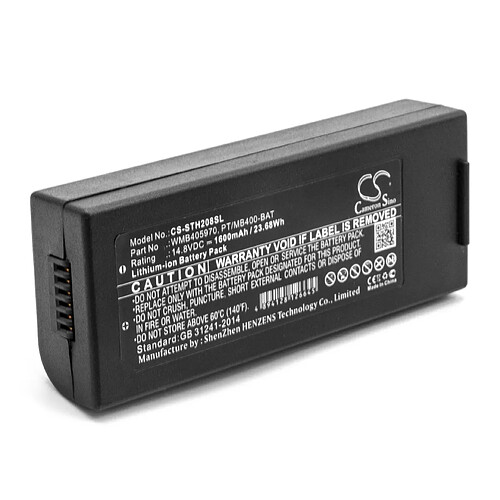 vhbw Li-Ion batterie 1600mAh (14.8V) pour imprimante photocopieur scanner imprimante à étiquette Sato MB400i, MB410i, TH2, TH208