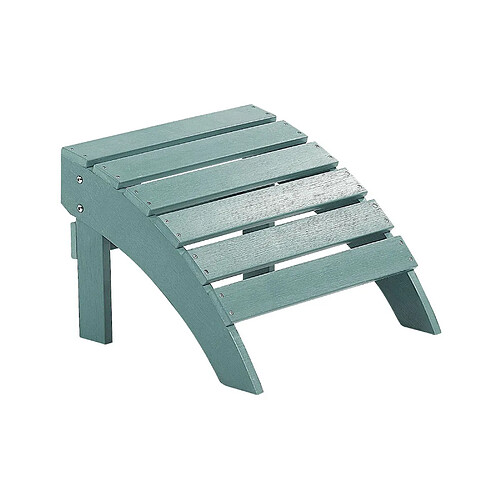 Beliani Repose-pied ADIRONDACK Bois d'ingénierie Turquoise