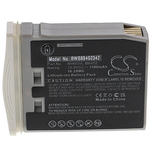 vhbw Batterie remplacement pour Philips M4607A, M6452, 989803148701 pour appareil médical (1500mAh, 10,8V, Li-ion)