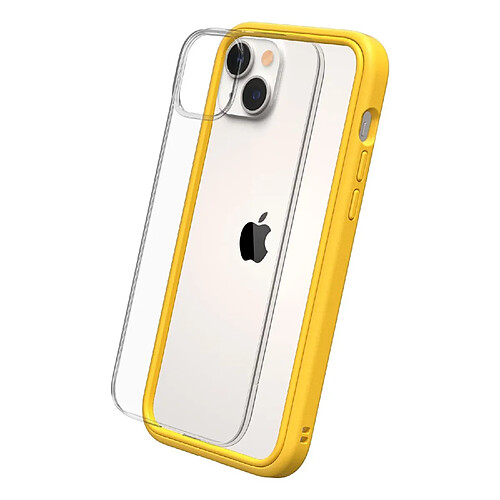 RHINOSHIELD Coque Compatible avec [iPhone 14 Plus] Mod NX - Protection Fine Personnalisable avec Technologie d'absorption des Chocs [sans BPA] - Jaune