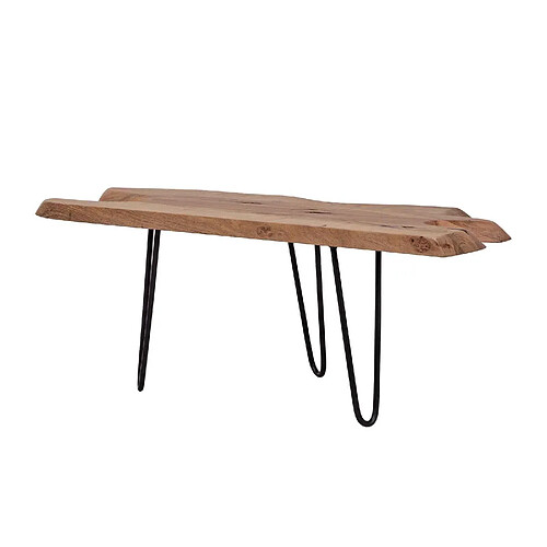 BOIS & CHIFFONS Table basse plateau bois brut racine | Acacia Adir