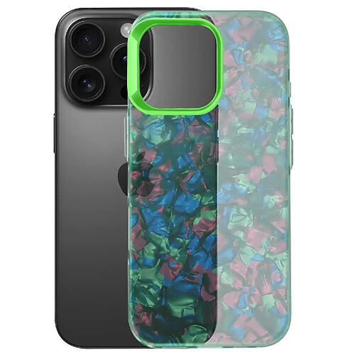 Avizar Coque pour iPhone 16 Pro Max Antichoc Souple Tutti Frutti Vert