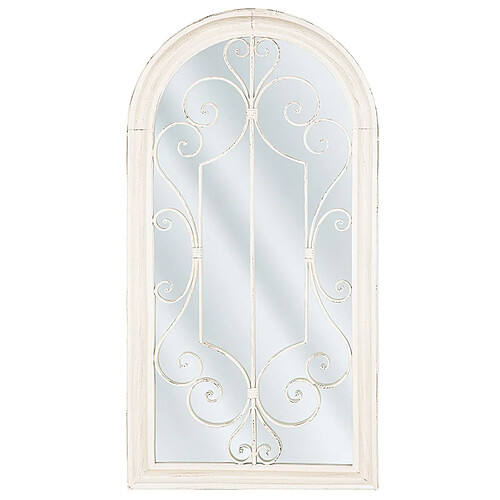 Beliani Miroir CAMPEL 97 cm Crème