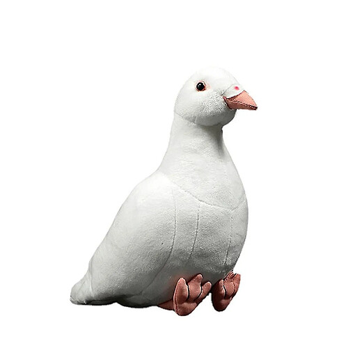 Universal Peluche pigeon blanc mignon simulé