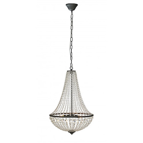 Markslojd Lustre suspension en cristal GRÄNSÖ Noir 3 ampoules