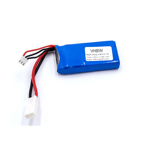 Batterie Li-Polymère vhbw 1500mAh (7.4V) pour le modélisme Efaso Boot FT009-15 comme 44140, 24128.