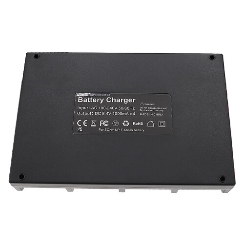 vhbw Chargeur compatible avec Sony CCD-TR3300, CCD-TR3200E, CCD-TR411E caméra, action-cam - Chargeur quadruple, témoin de charge