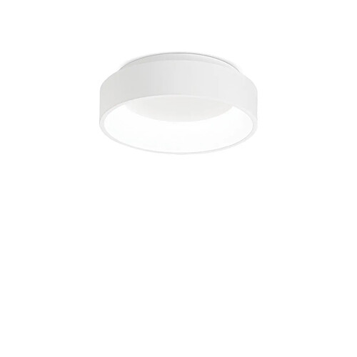 Ideal Lux Semi-Encastré LED Ronde 30cm Intégré Blanc, 3000K, Non-Dimmable