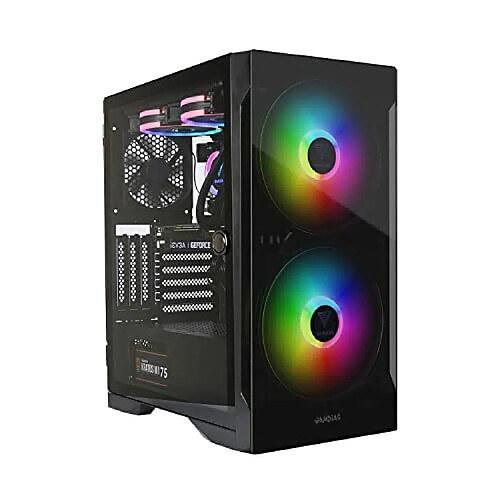 GAMDIAS Boitier Moyen Tour ATX Apollo E2 Elite RGB avec panneaux vitrés (Noir)