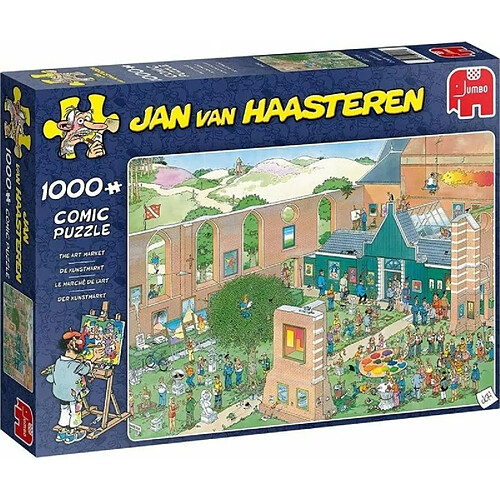 Jumbo- Art Market-1000 Piece Puzzle, 20022, Multicolore