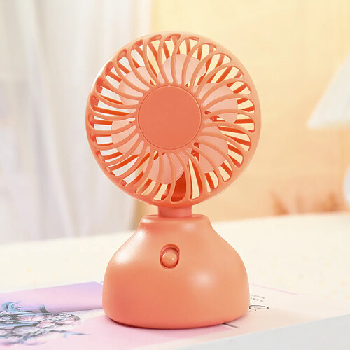 (Rouge) Ventilateur De Conception En Forme De Bureau De Charge Usb Portable Pour Les Voyages d'Étude