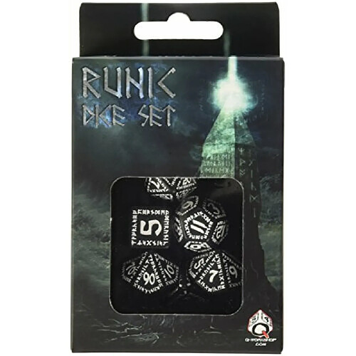 Q-Workshop Runic Dice NoirBlanc (7) Jeu de sociAtA