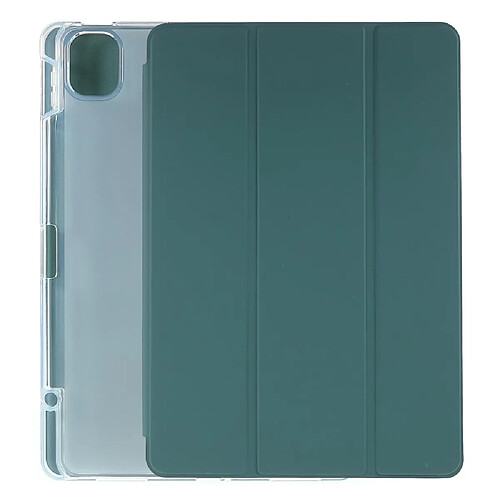 Etui en PU avec support et porte-stylo vert noirâtre pour votre Xiaomi Pad 5/Pad 5 Pro