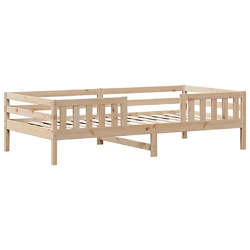 Vidaxl Cadre de lit 90x190 cm Bois de pin massif