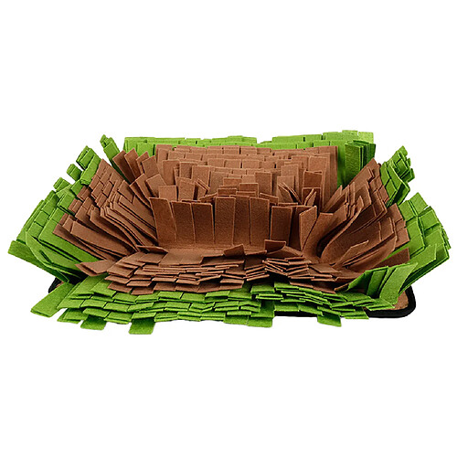 chien snuffle mat tapis formation couverture tapis d'alimentation pour animaux tapis de jeu vert + brun