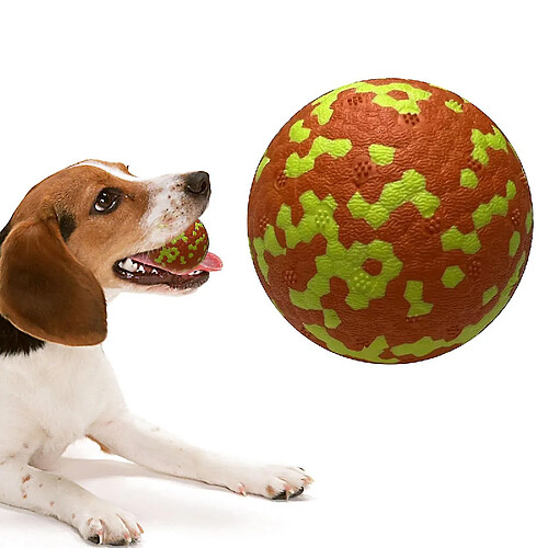 Jouets pour chien Balle en caoutchouc Jouets interactifs Jouets d'entraînement pour les dents résistants aux morsures