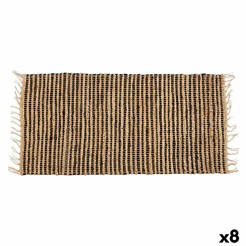 Gift Decor Tapis Noir Naturel 70 x 1 x 140 cm (8 Unités)