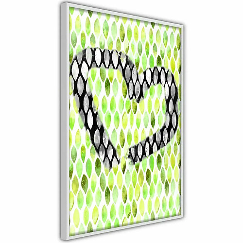 Paris Prix Affiche Murale Encadrée I Love Limes 40 x 60 cm Blanc