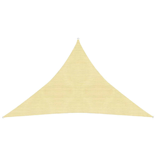 vidaXL Voile d'ombrage 160 g/m² Beige 3x3x4,2 m PEHD