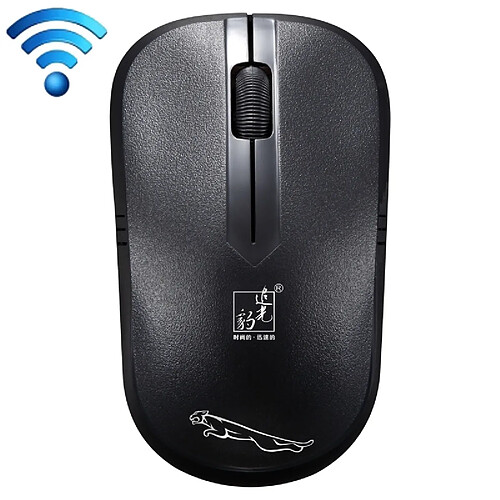 Wewoo Souris sans fil noir pour Ordinateur Portable, PC, Distance Sans Fil: 15m 2.4GHz 1600 DPI Professionnel Sans Optique Commerciale Mute Silent Click Mini Silencieux