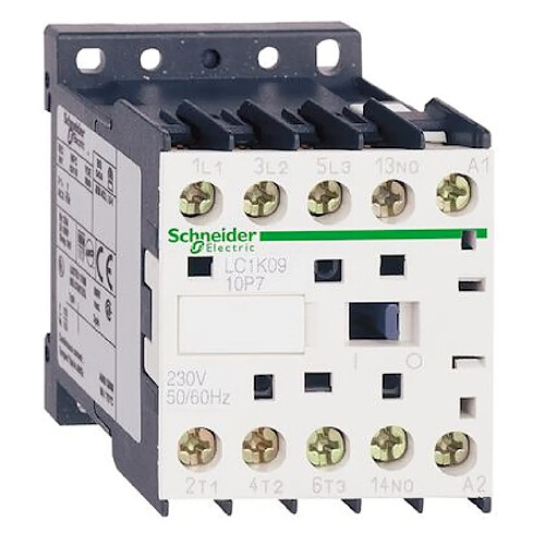 contacteur tesys k - 6a - 3 pôles - 1f - 400v ac - a vis - schneider electric lc1k0610v7