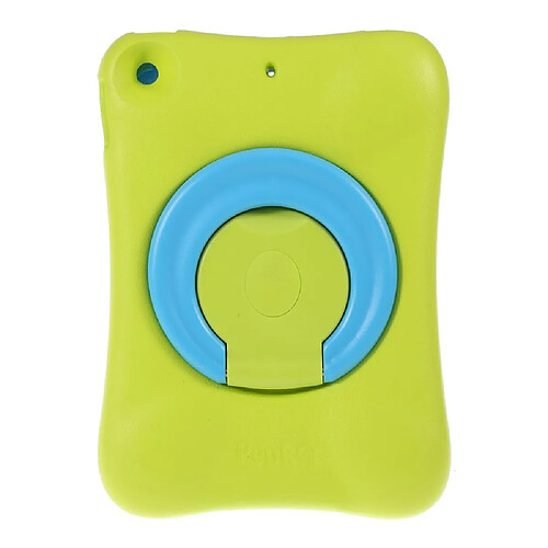 Coque en TPU eva pivotant anti-choc vert bleu avec béquille rotative à 360° pour votre Apple iPad Mini 9.7 (2019)