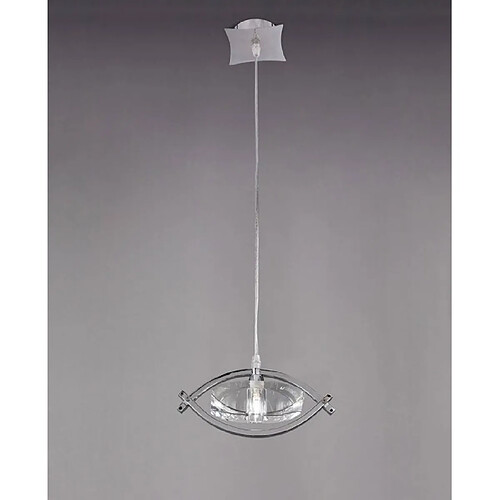 Luminaire Center Suspension Kromo 1 Ampoule G9, chrome poli