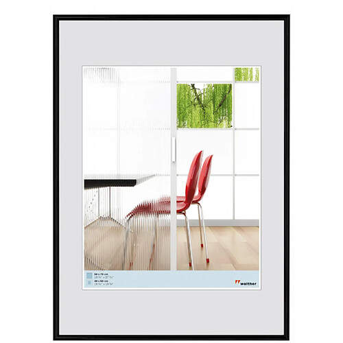 Ac-Deco Cadre photo en plastique - Walther Galeria - 60 x 80 cm - Noir