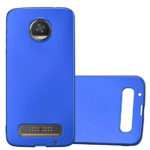 Cadorabo Coque Motorola MOTO Z2 Etui en Bleu